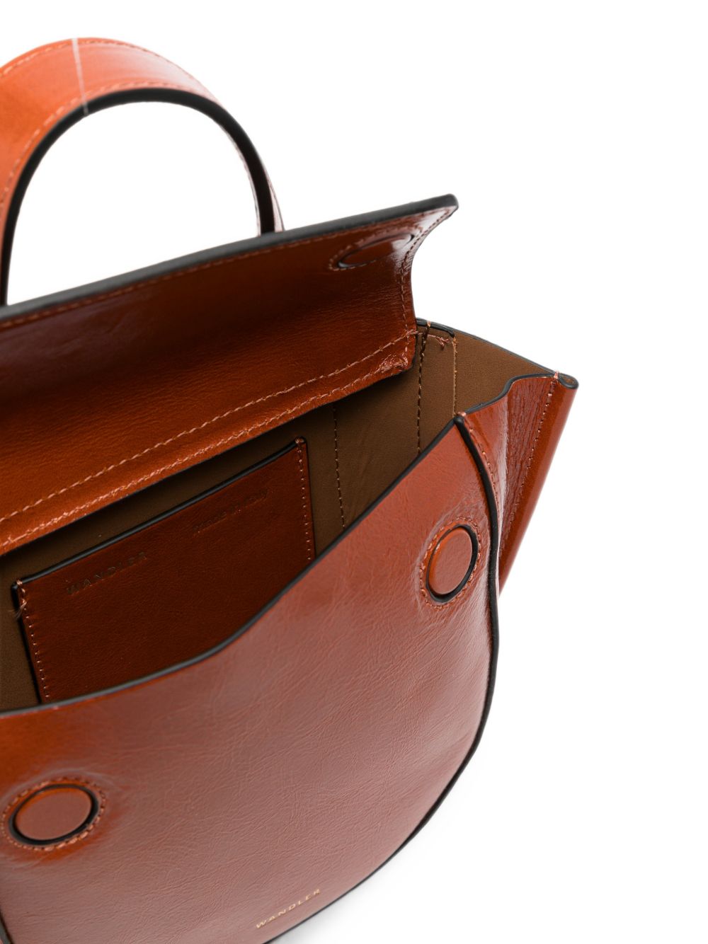 WANDLER Borsa Hortensia arancione in pelle 