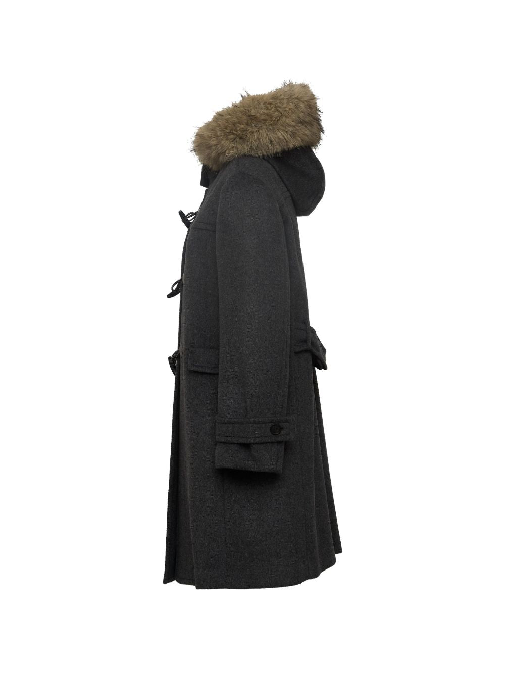 WEEKEND MAX MARA Cappotto Monopetto in Lana Vergine con Cappuccio 