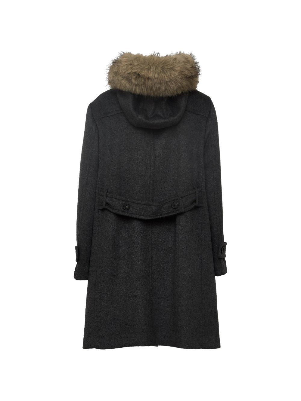 WEEKEND MAX MARA Cappotto Monopetto in Lana Vergine con Cappuccio 