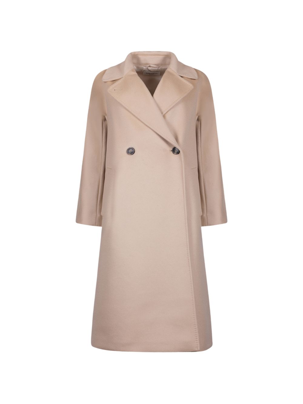 WEEKEND MAX MARA Cappotto Lungo in Lana Vergine Mandorla 