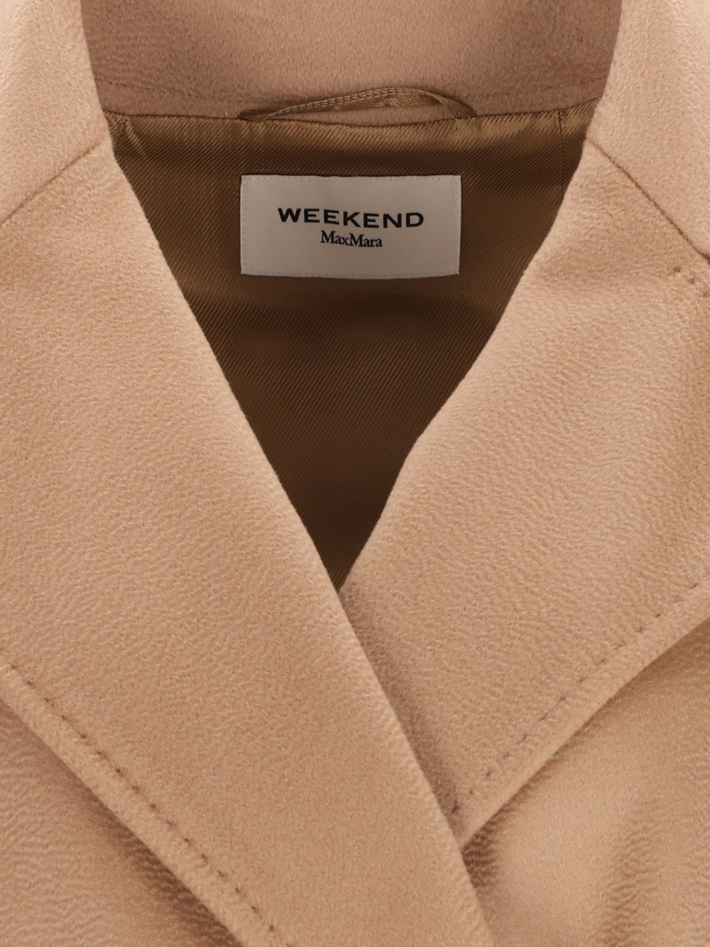 WEEKEND MAX MARA Cappotto Beige in Lana Vergine 