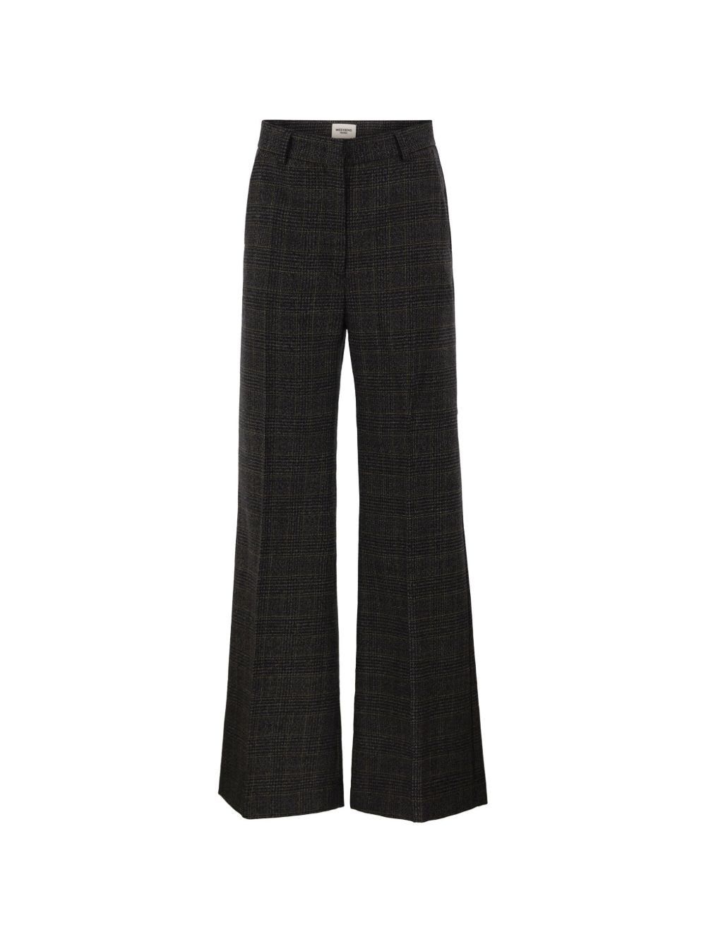 WEEKEND MAX MARA Pantaloni Grigi in Lana Principe di Galles 