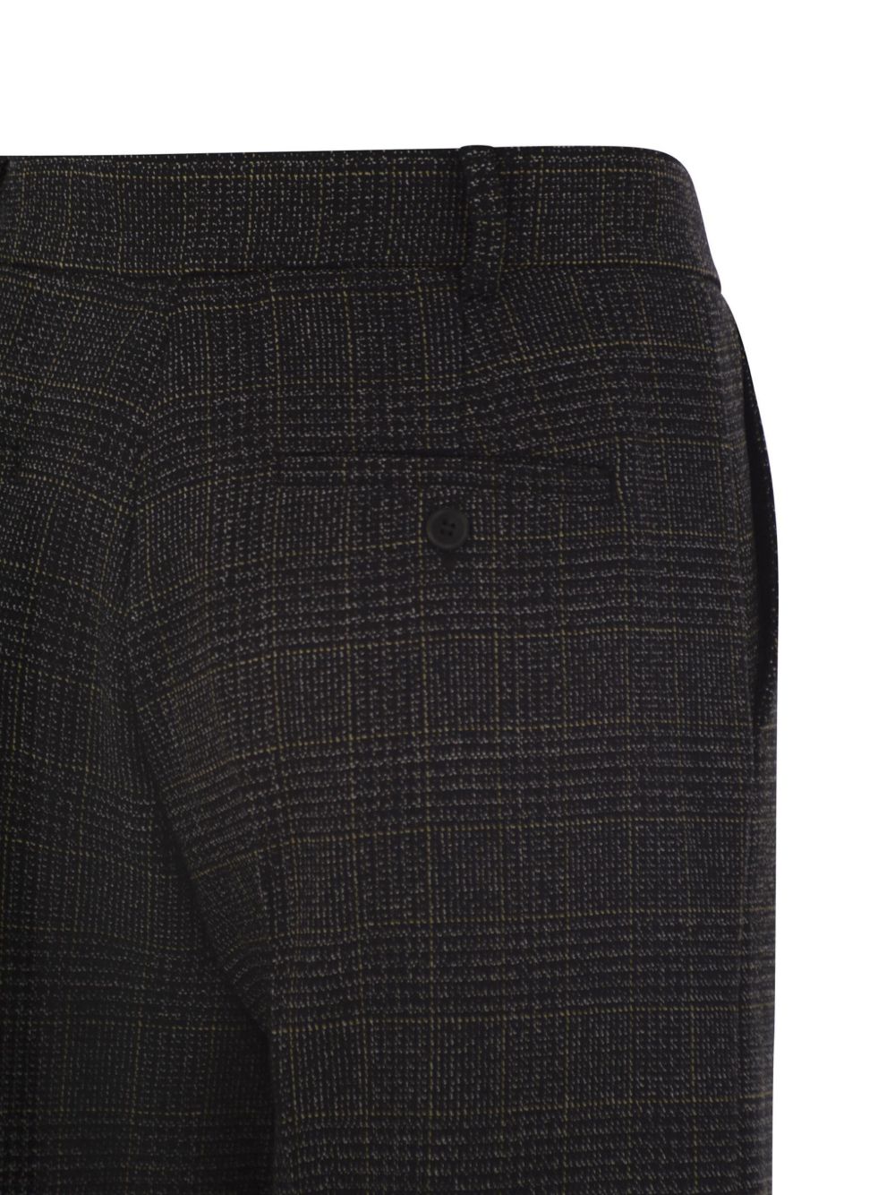 WEEKEND MAX MARA Pantaloni Grigi in Lana Principe di Galles 