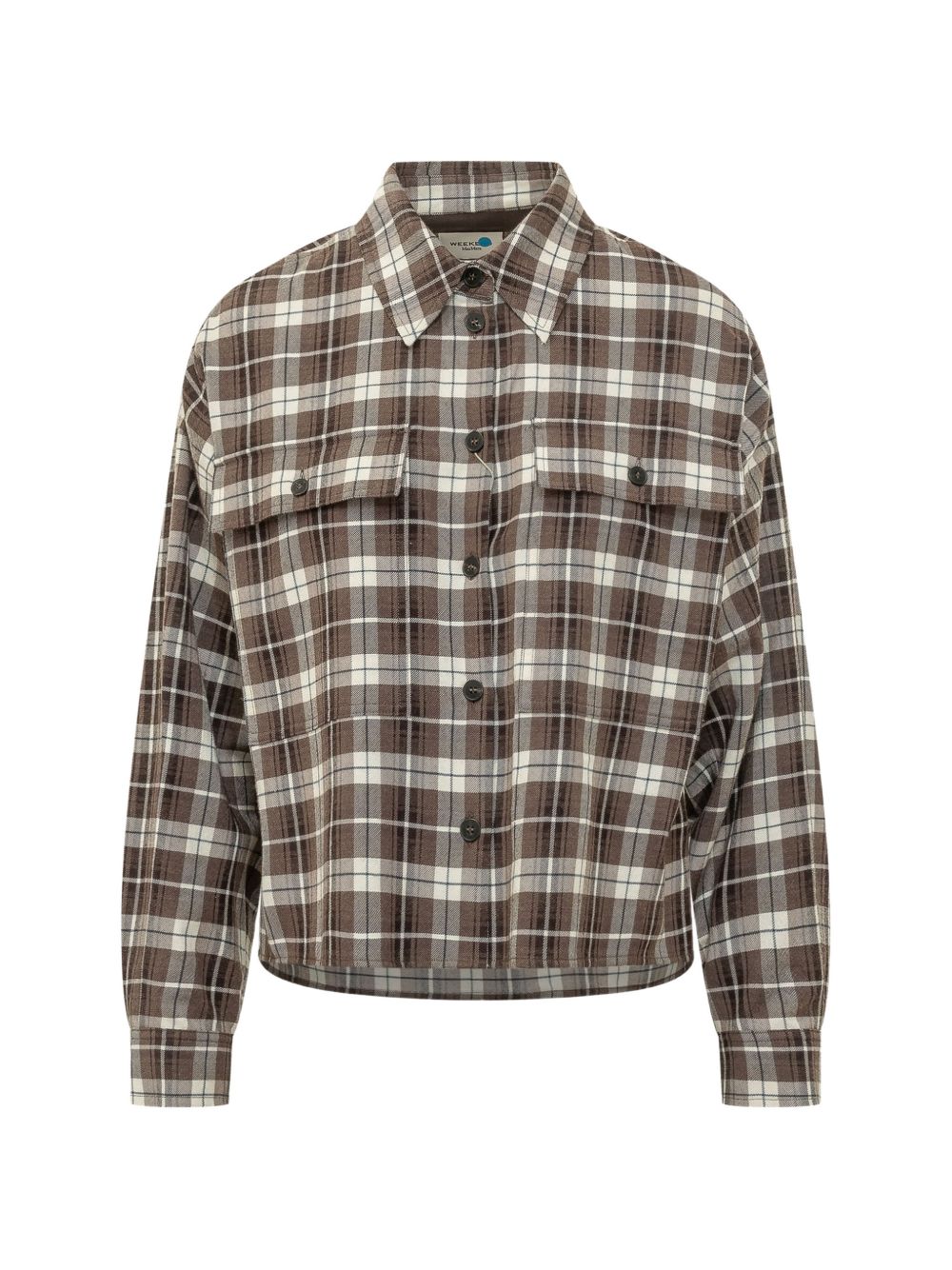 WEEKEND MAX MARA Camicia a quadri in cotone e lana 
