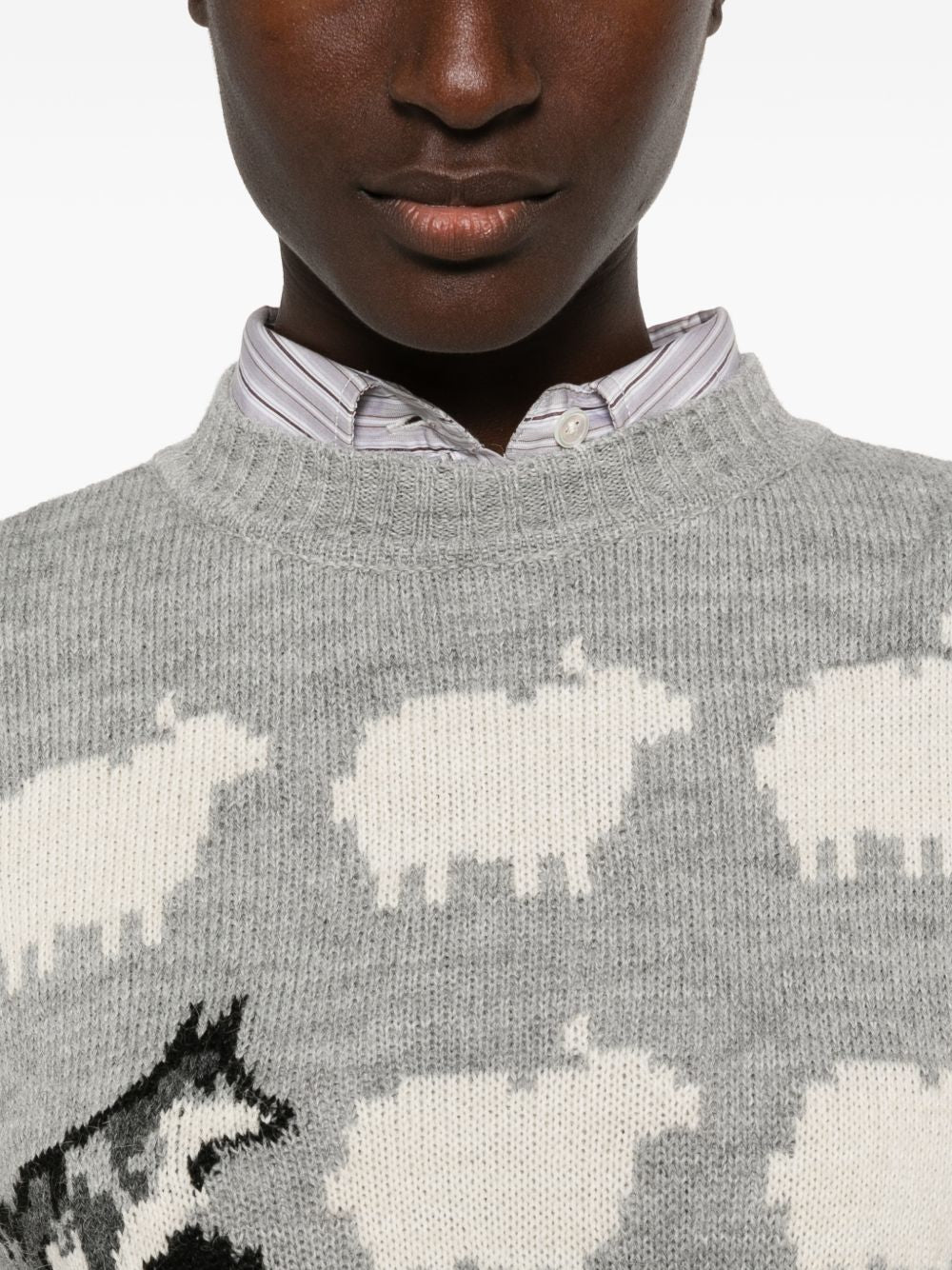 WEEKEND MAX MARA Maglia girocollo con motivo 
