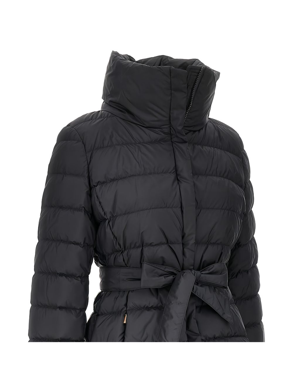 WEEKEND MAX MARA Piumino corto trapuntato con collo a imbuto e cintura in vita 