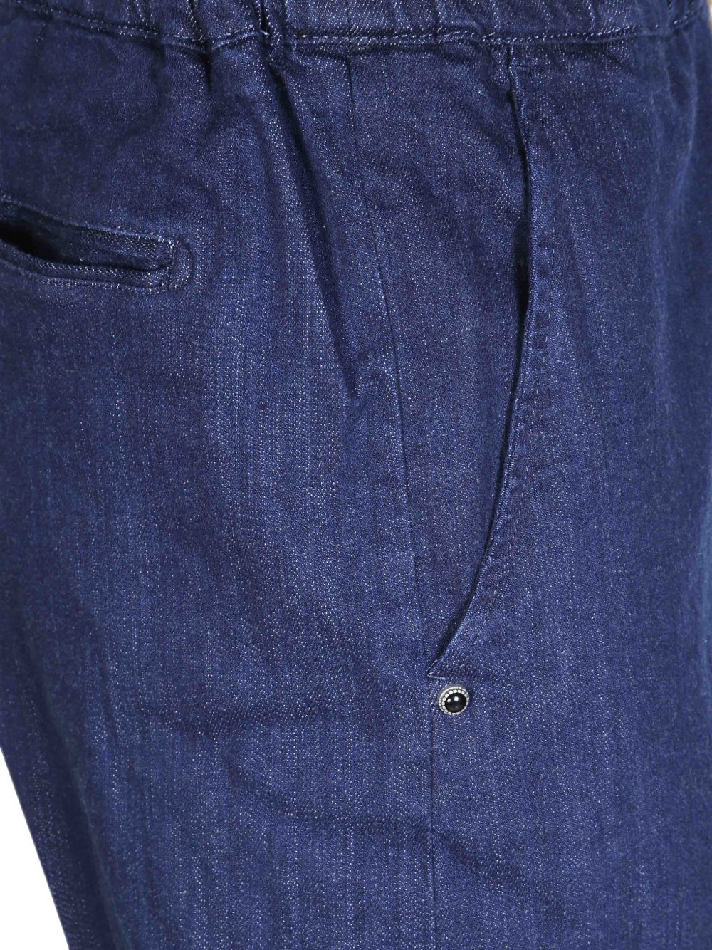 WHITE SAND Pantaloni in Cotone Stretch con Cintura 