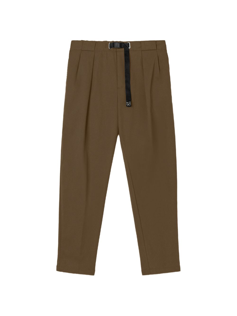WHITE SAND Pantaloni in cotone marrone con coulisse 