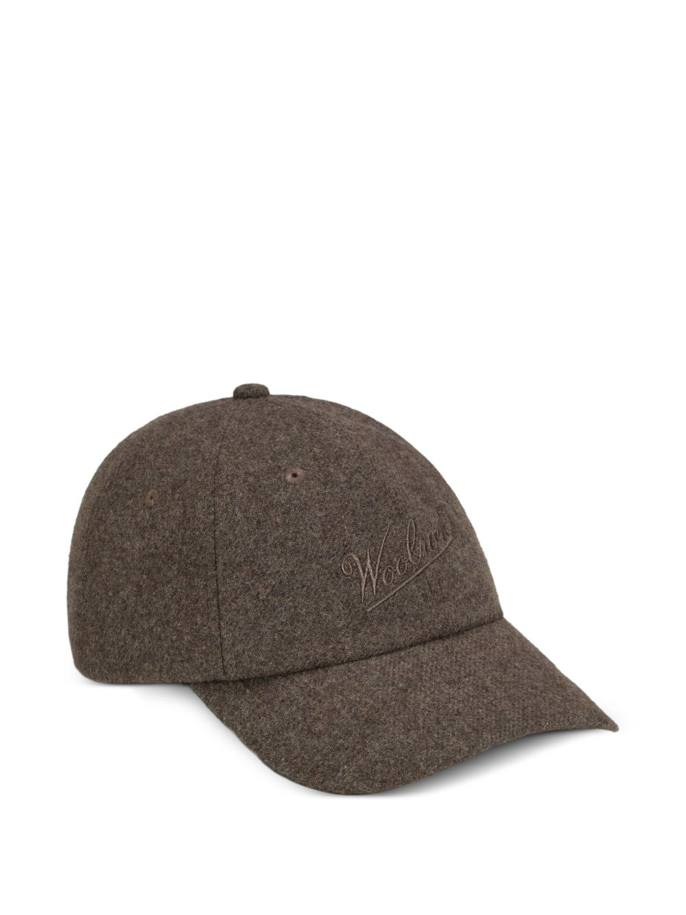 WOOLRICH Cappello da baseball grigio in misto lana 