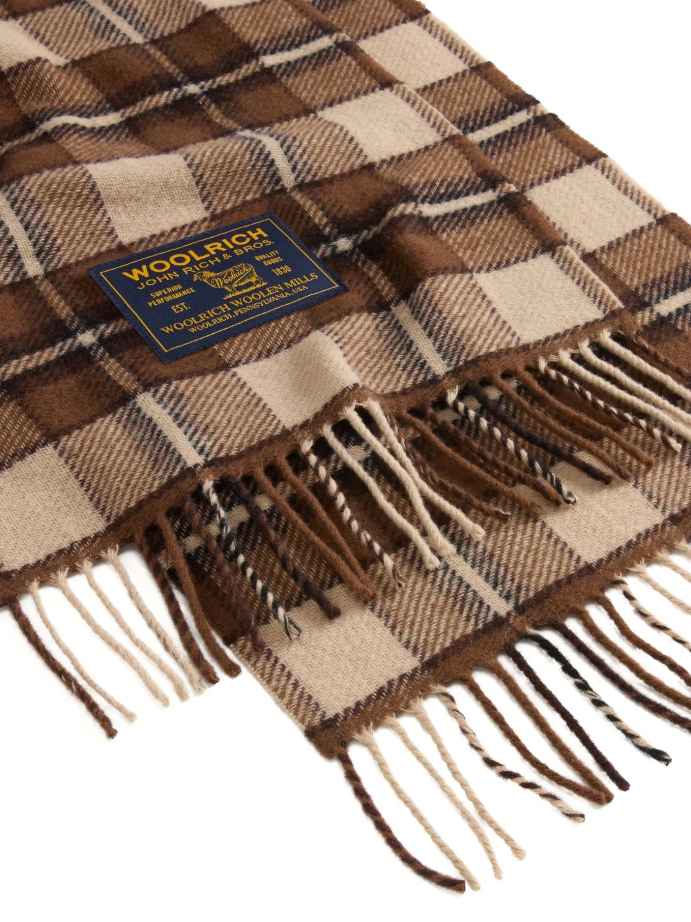 WOOLRICH Sciarpa in Lana Cammello 