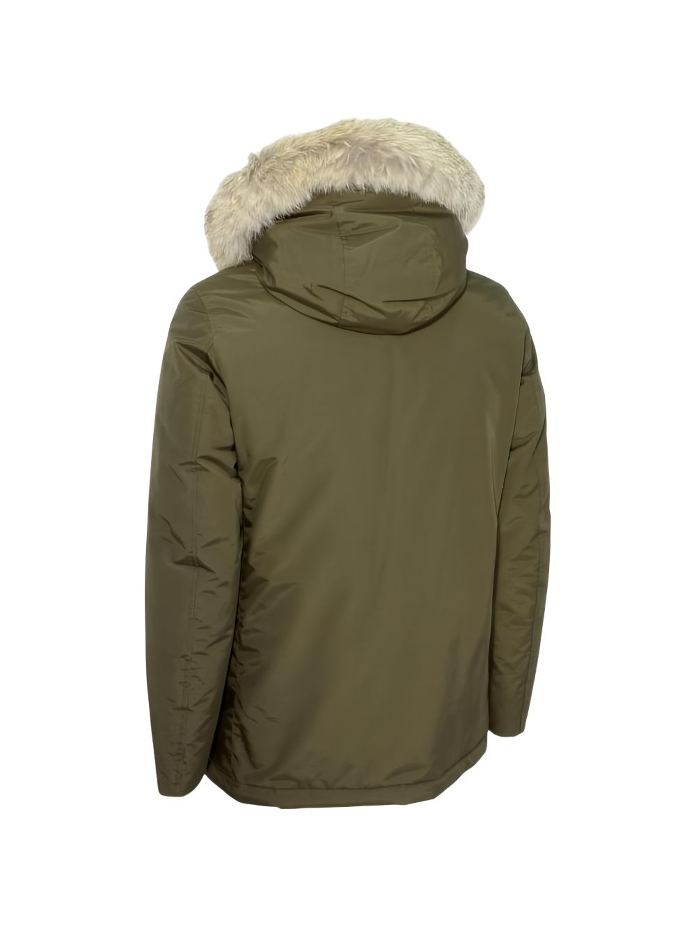 WOOLRICH Parka verde oliva con cappuccio 