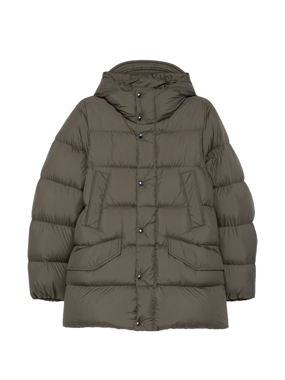 WOOLRICH Piumino con cappuccio color Khaki 