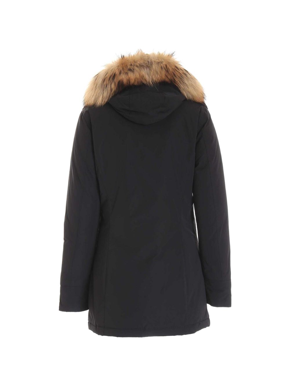 WOOLRICH Parka Nero Imbottito con Cappuccio 