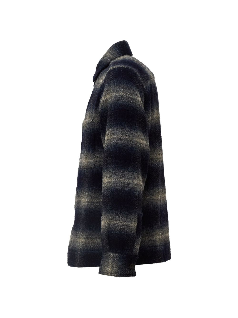 XACUS Camicia a maniche lunghe in lana a quadri 