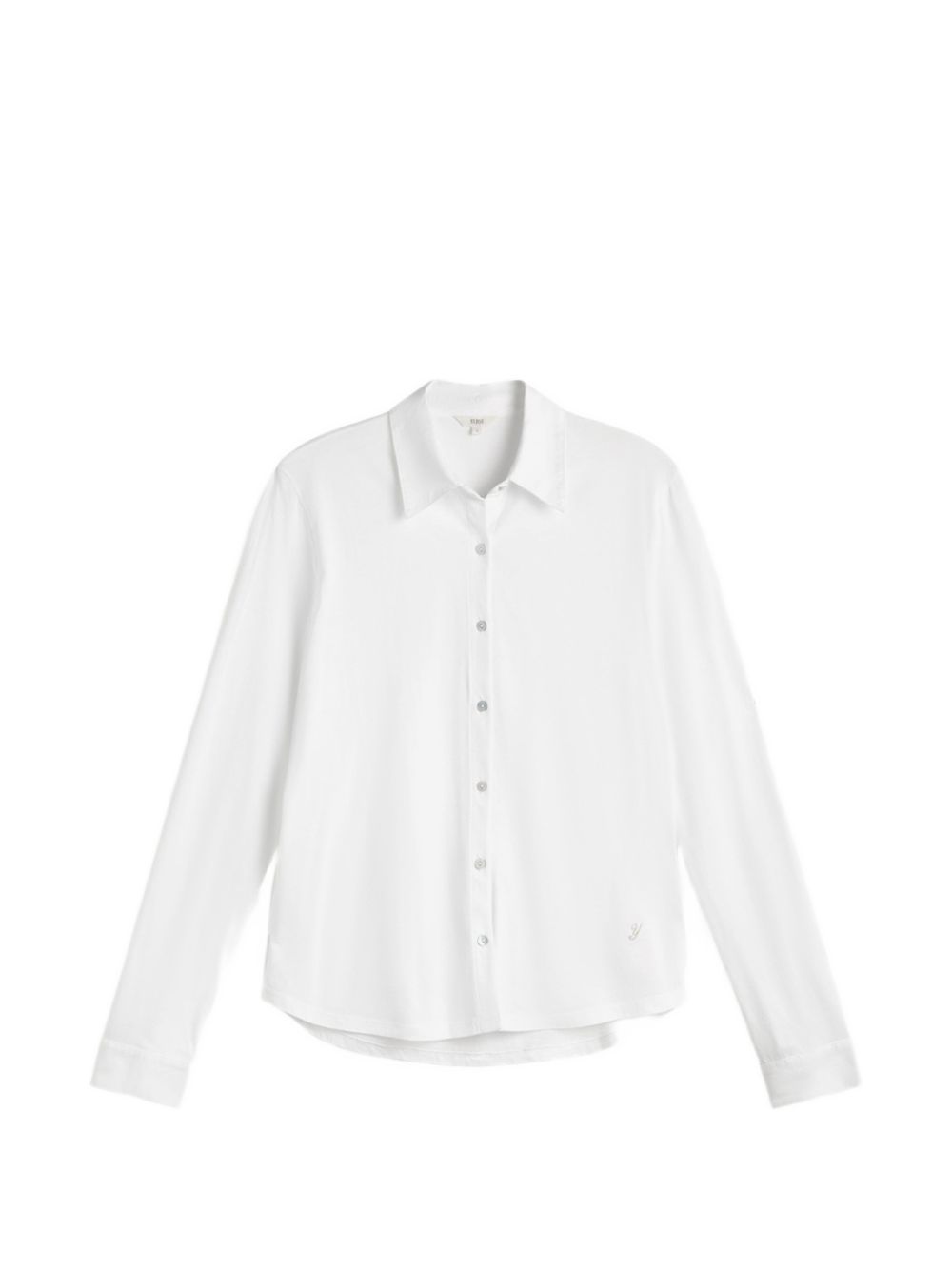 YERSE Camicia bianca in cotone a maniche lunghe 