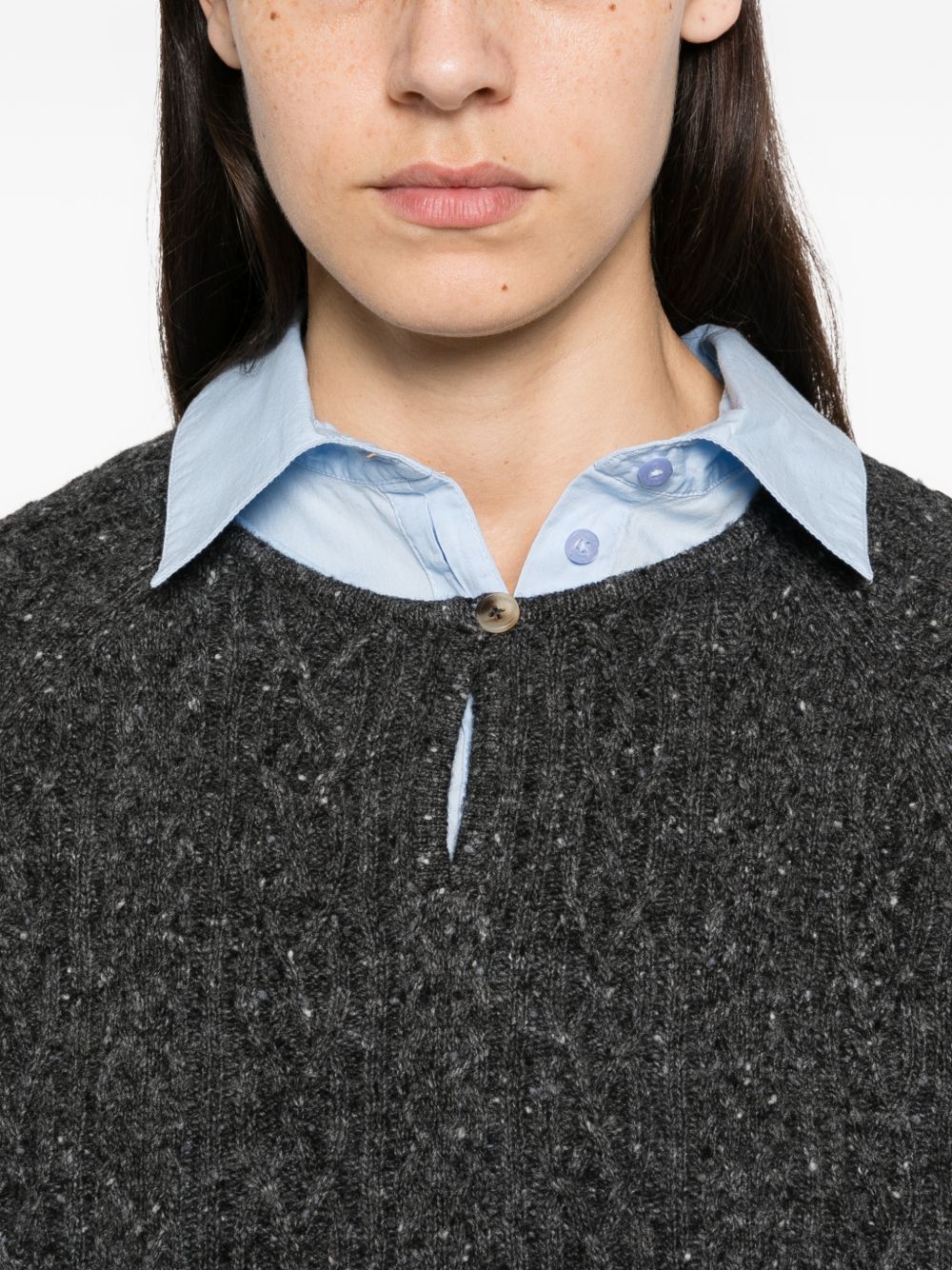 YERSE Maglia girocollo in lana 
