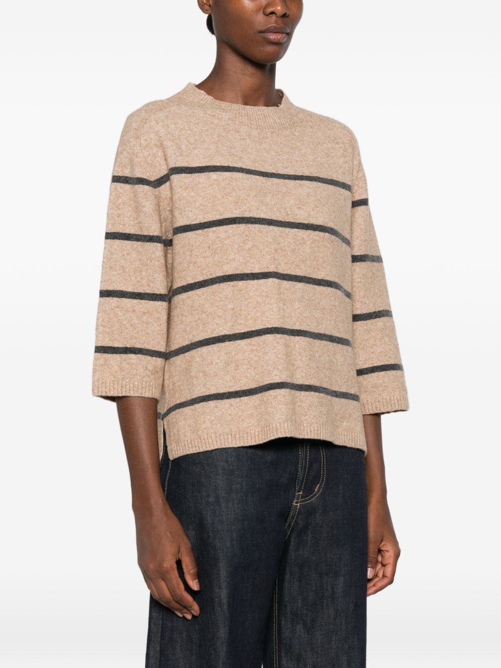 YERSE Maglia a Righe Regular Fit 