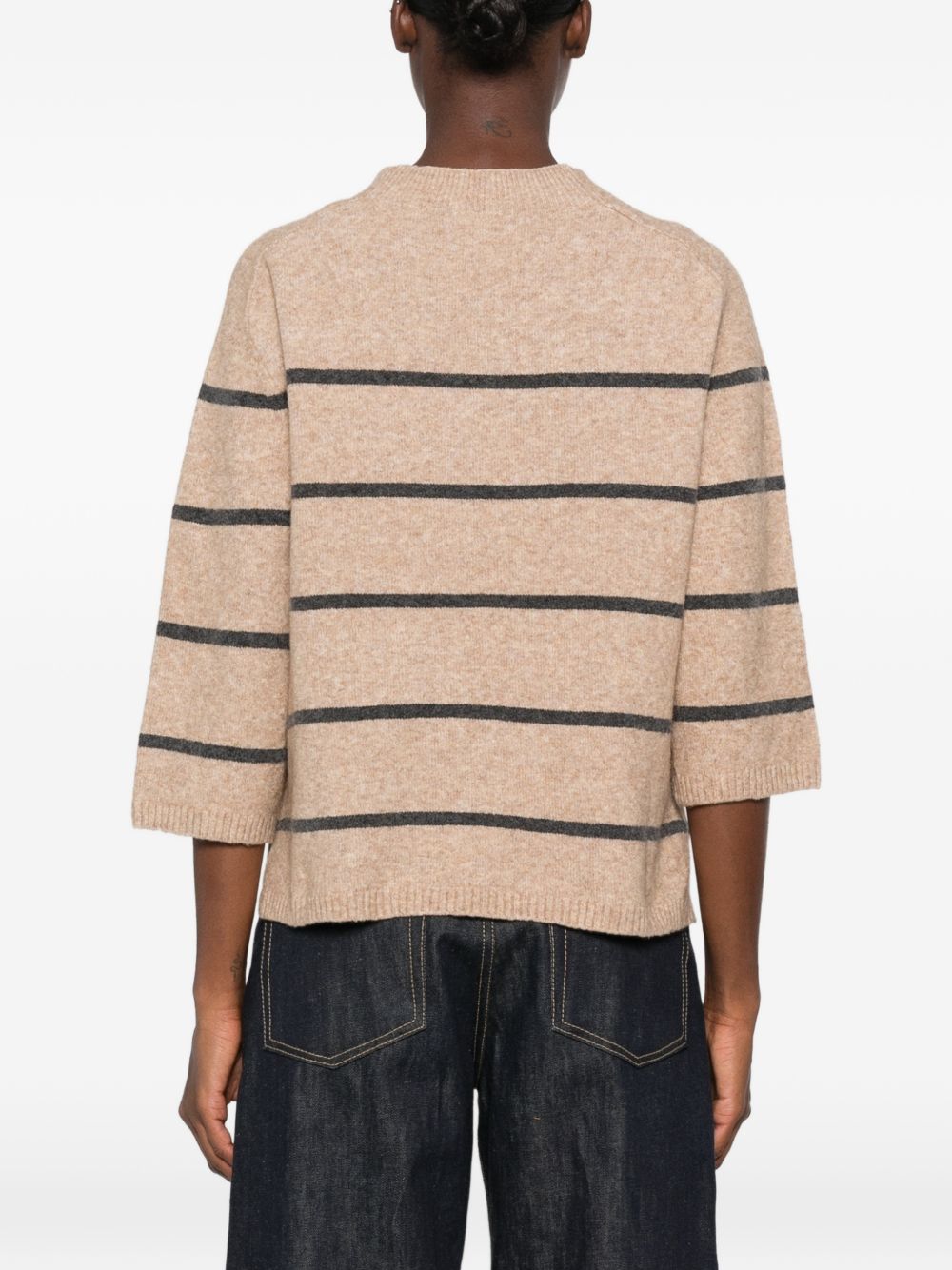 YERSE Maglia a Righe Regular Fit 