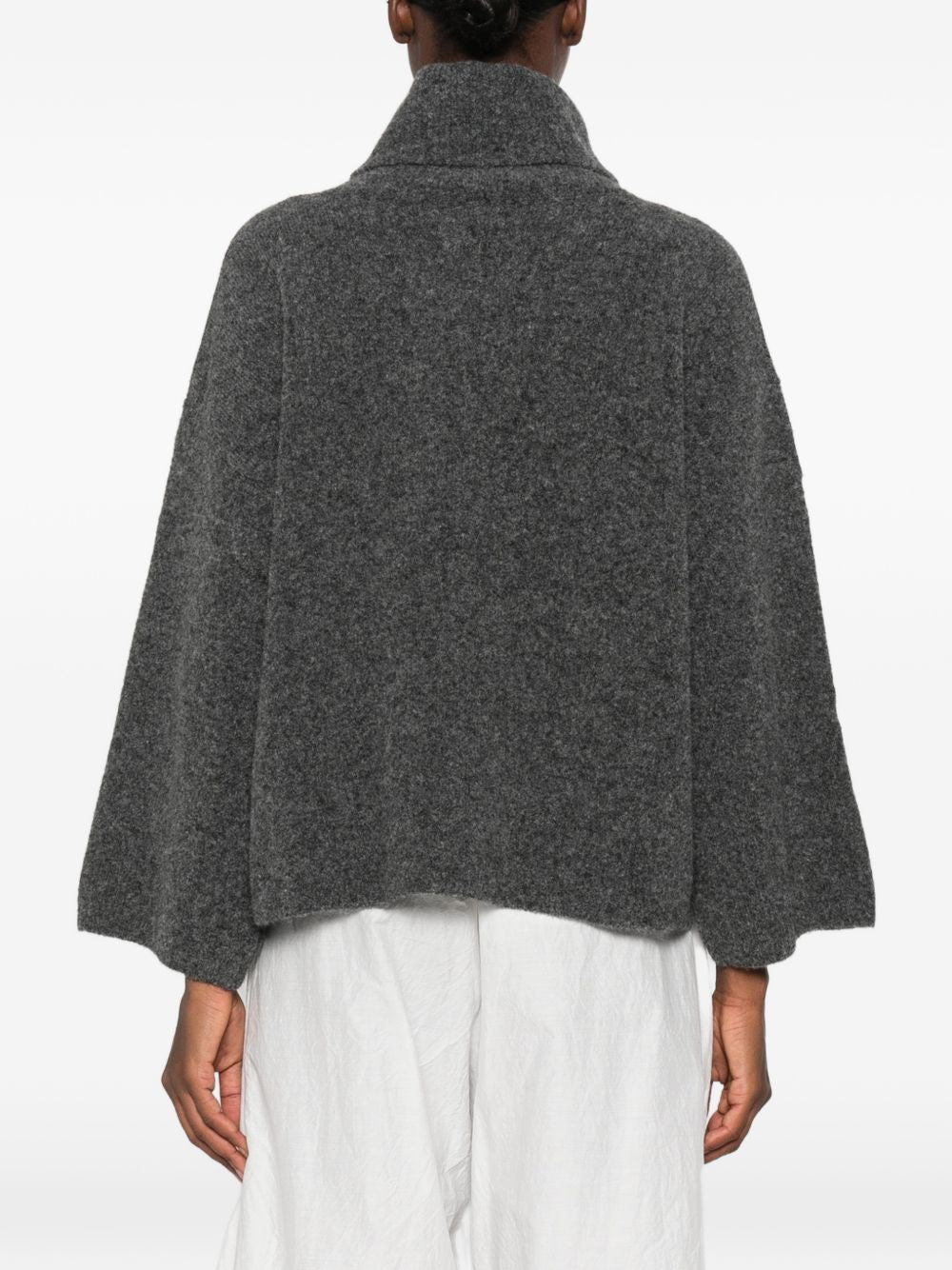 YERSE Maglione a collo alto grigio 