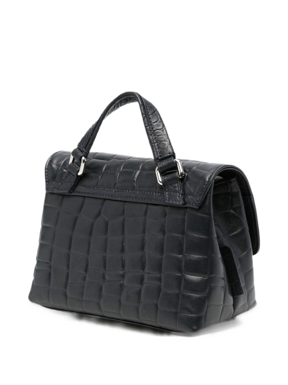 ZANELLATO Borsa Postina Foulard 70 Baby in Pelle di Vitello Stampa Cocco 