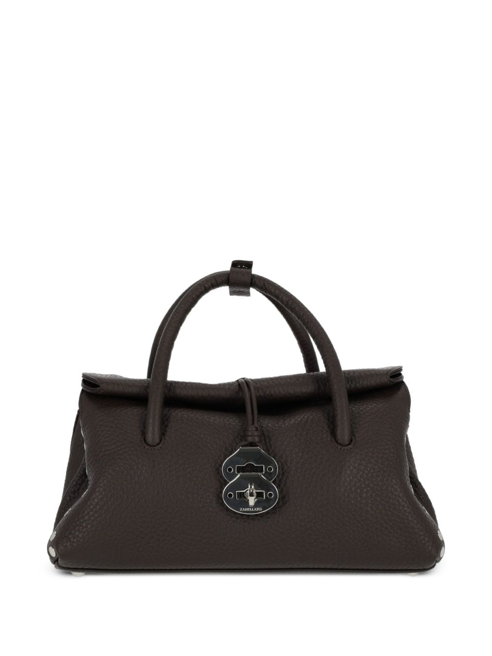 ZANELLATO Borsa Dotta Small in pelle martellata marrone 