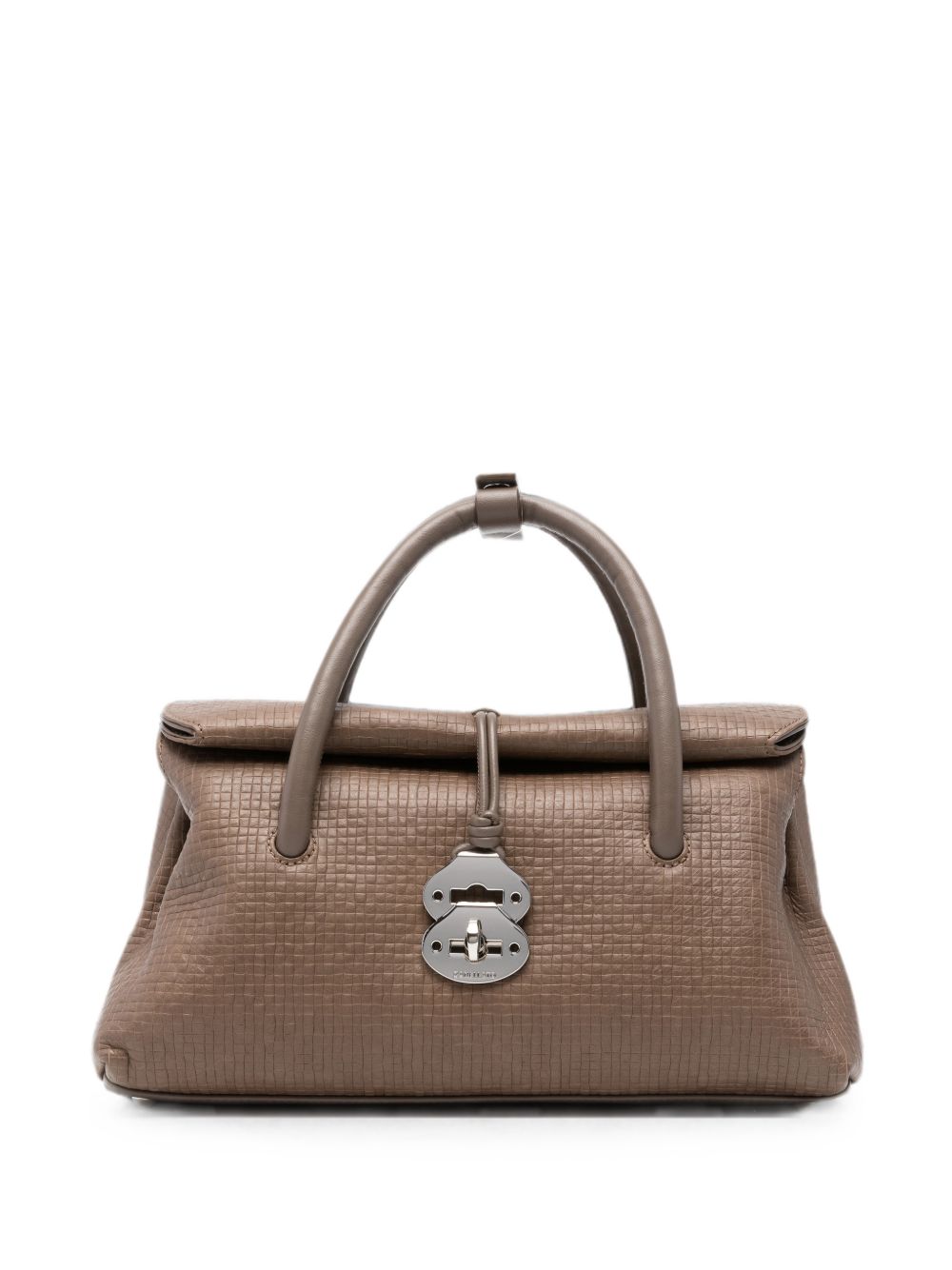 ZANELLATO Borsa Dotta Small in pelle martellata marrone 