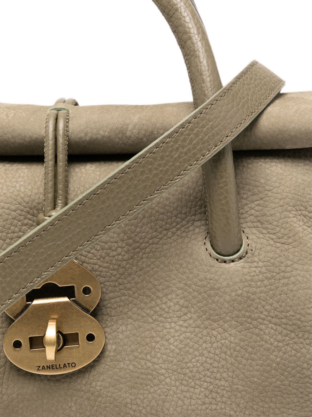 ZANELLATO Borsa Dotta Small in pelle con tracolla regolabile 