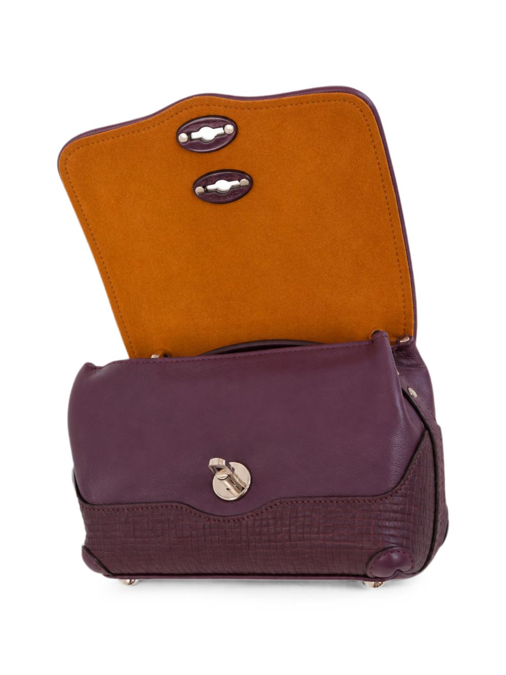 ZANELLATO Borsa a mano Baby tote in pelle marrone elegante 