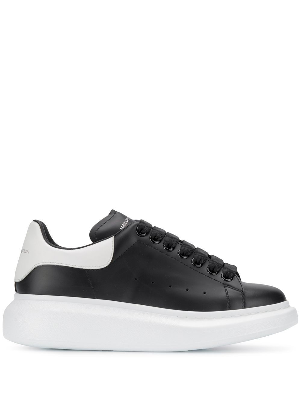 ALEXANDER McQUEEN Sneakers 'Oversize' in pelle nero e bianco 