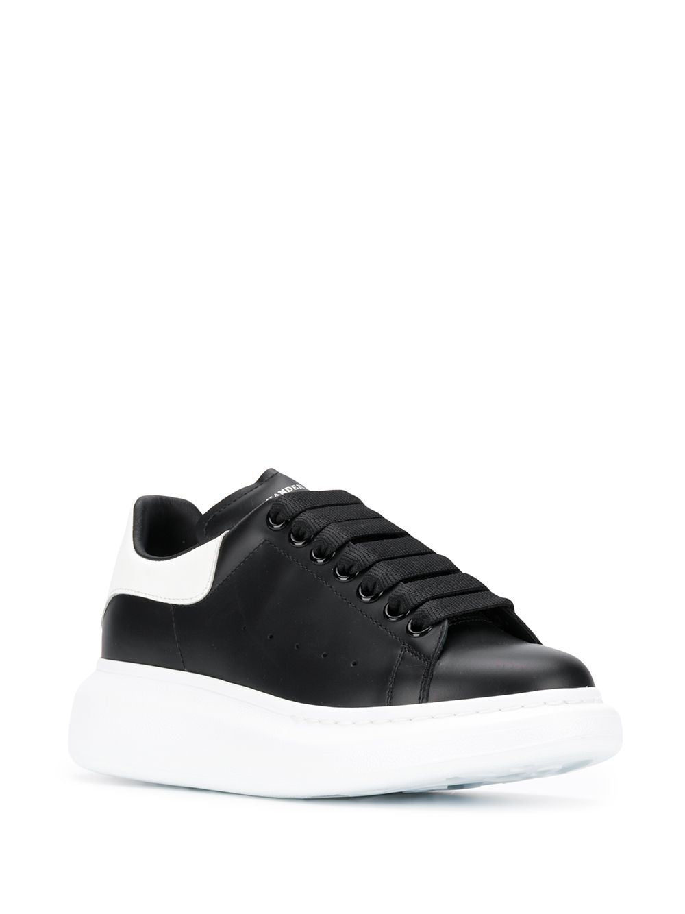 ALEXANDER McQUEEN Sneakers 'Oversize' in pelle nero e bianco 
