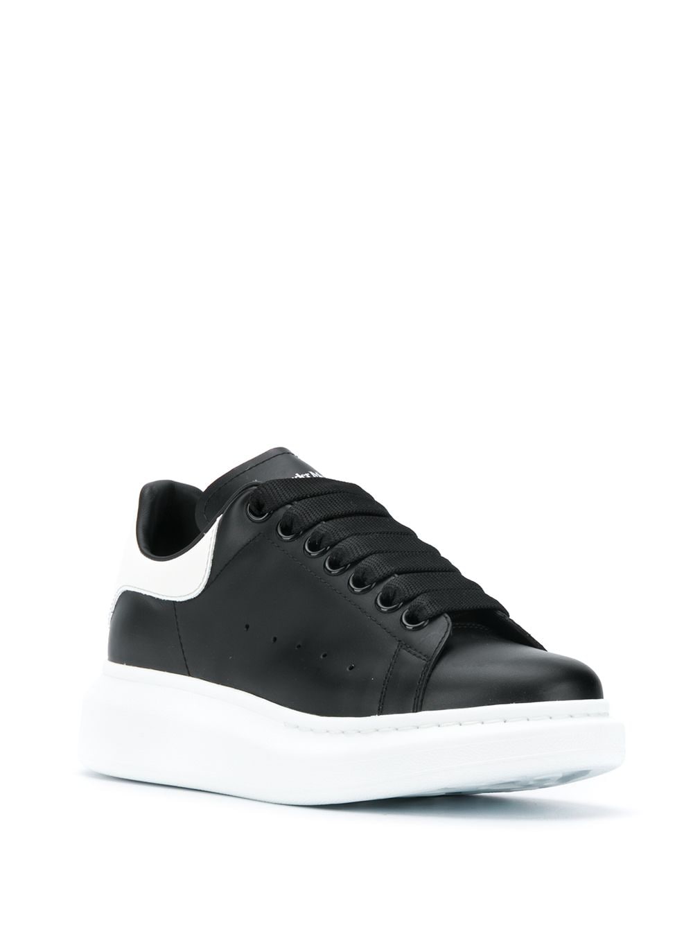 ALEXANDER McQUEEN Sneakers 'Oversize' in pelle nero e bianco 