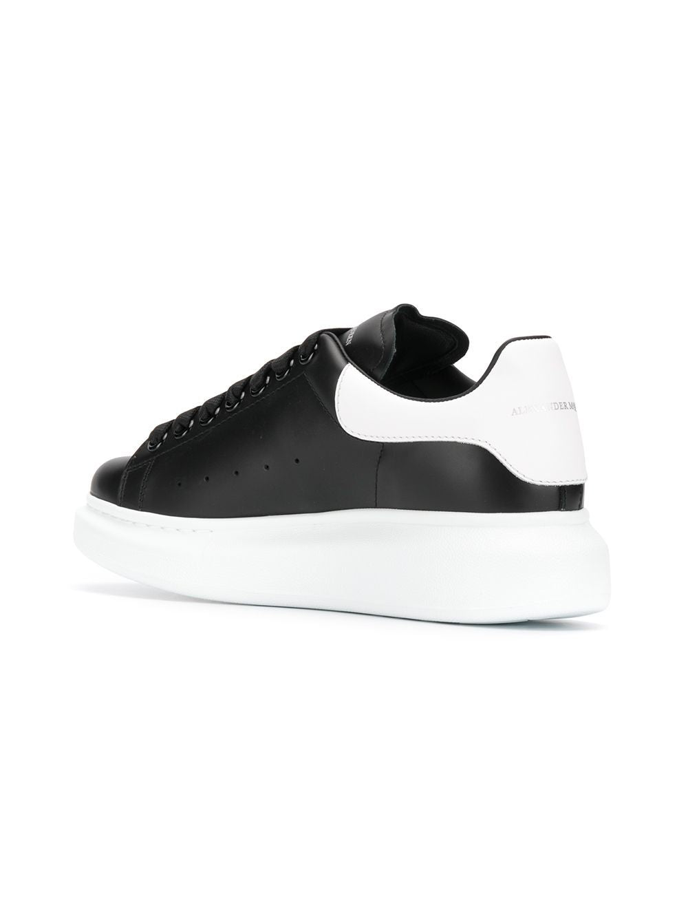 ALEXANDER McQUEEN Sneakers 'Oversize' in pelle nero e bianco 