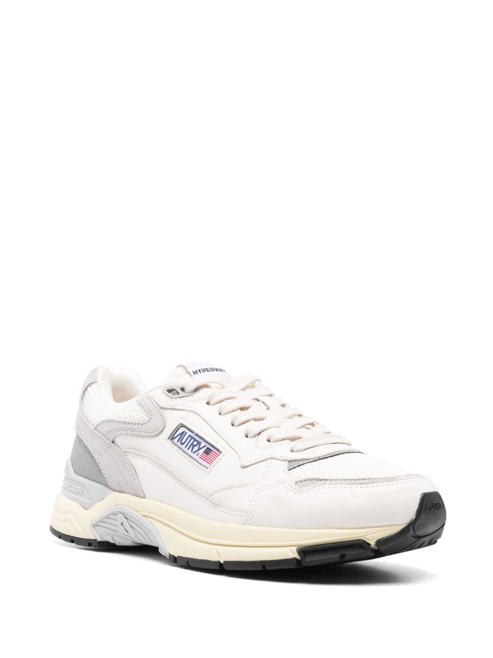 AUTRY Sneakers Medalist bianche e grigie con camoscio 