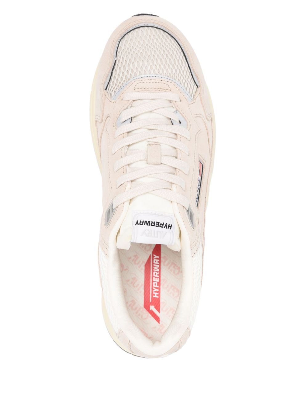 AUTRY Sneakers Medalist beige con inserti in suede 