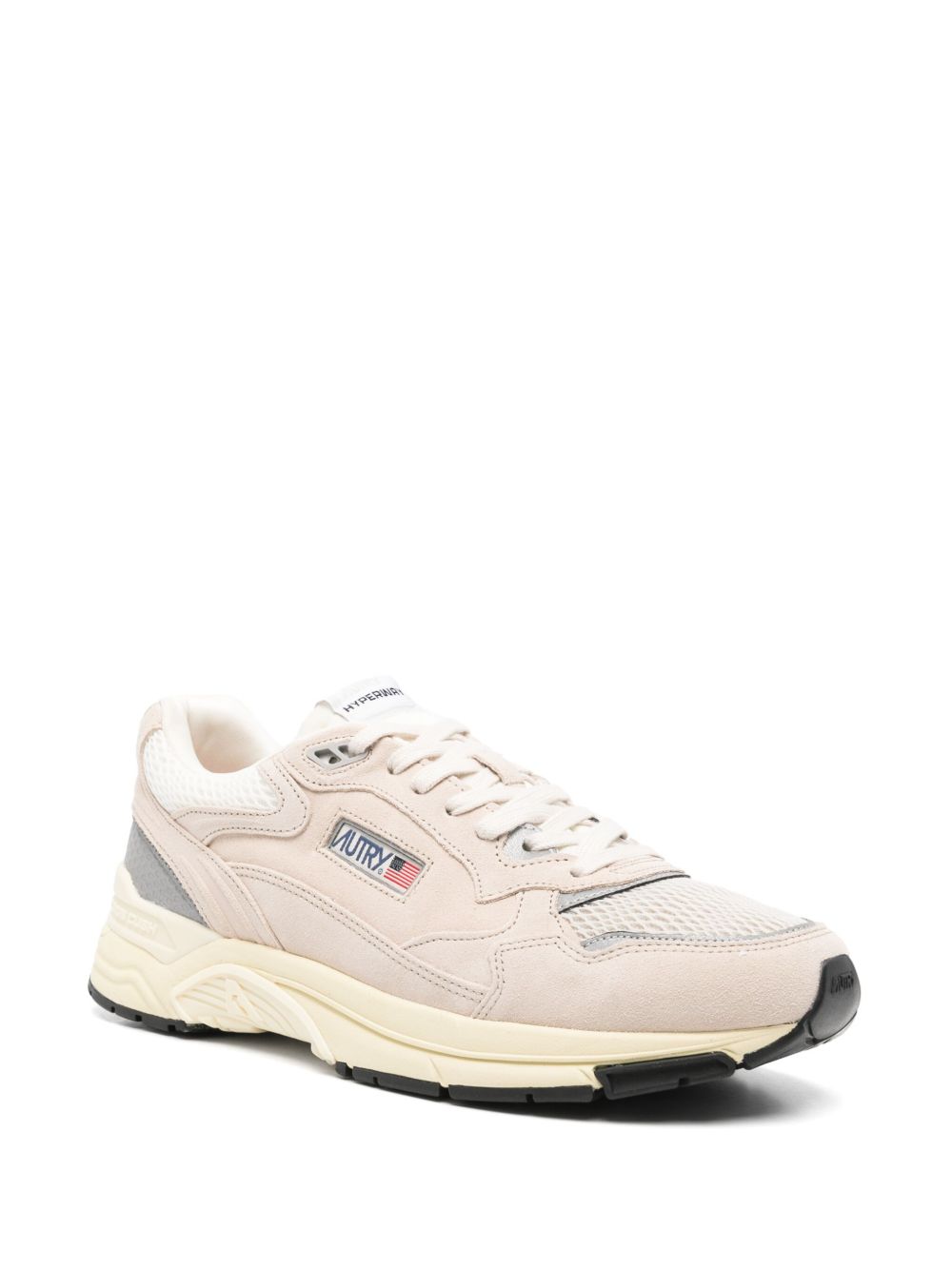AUTRY Sneakers Medalist beige con inserti in suede 