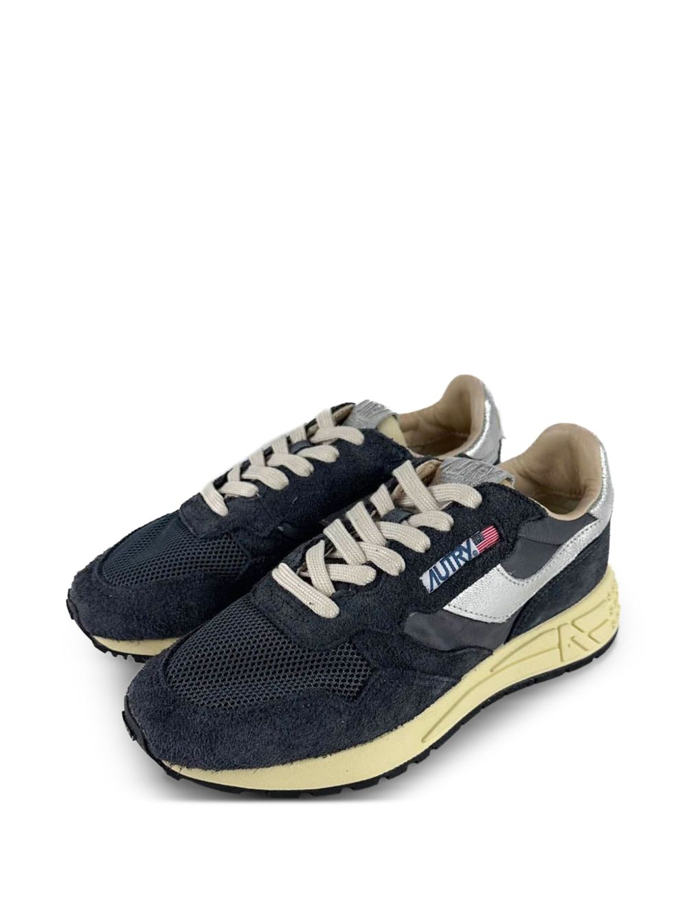 AUTRY Sneakers 'Reelwind' low in nylon e pelle scamosciata nera 