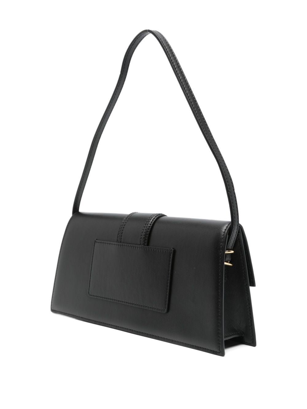 JACQUEMUS Borsa a mano nera "Le Bambino Long" con logo 