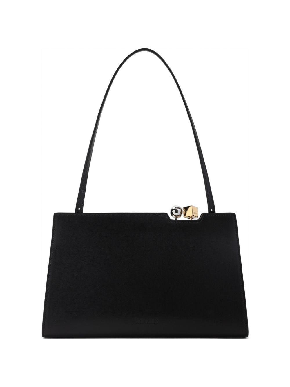 JACQUEMUS Borsa a spalla LE SALON in pelle nera 