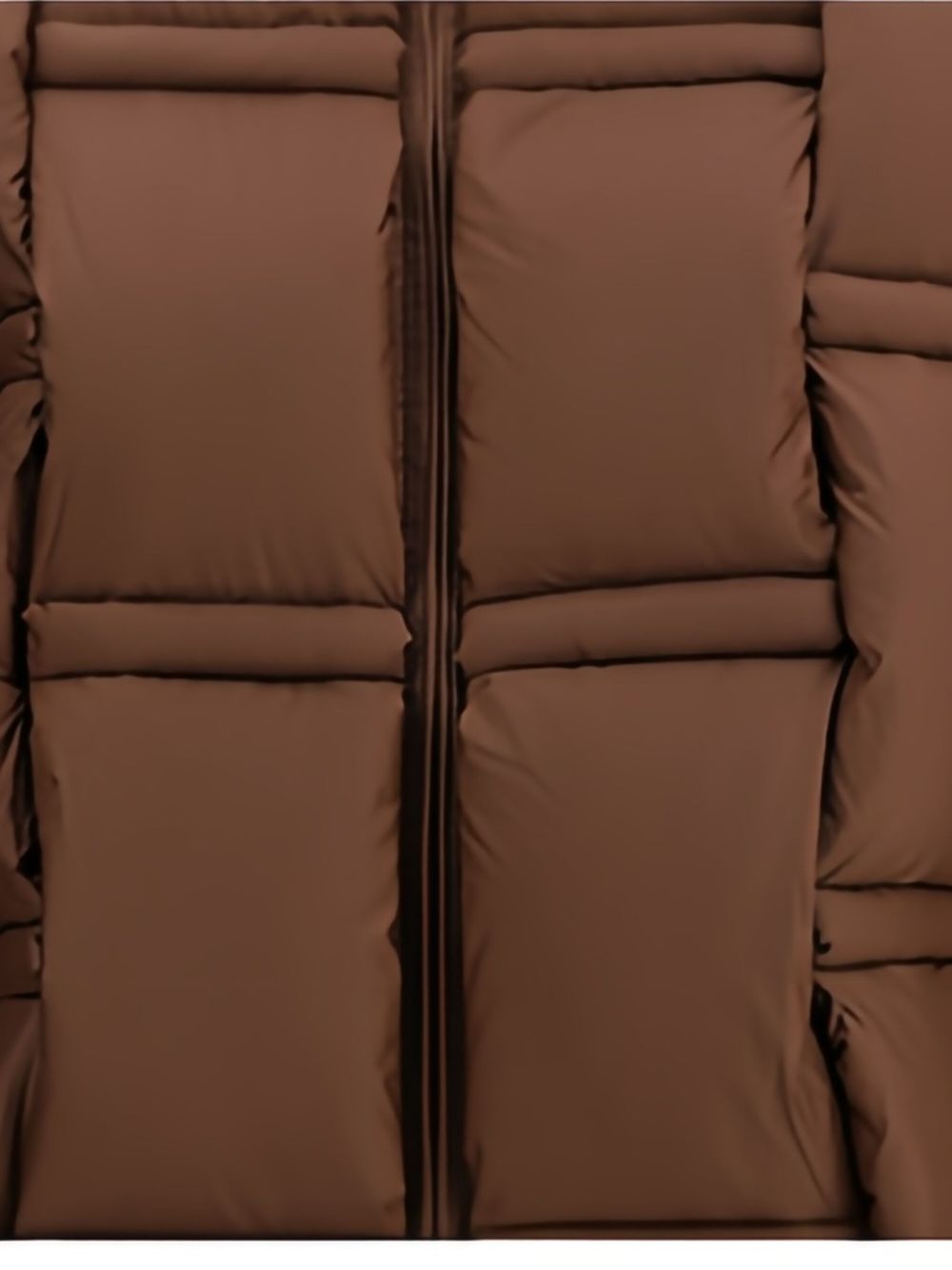RAXXY Piumino marrone scuro con design imbottito intrecciato 