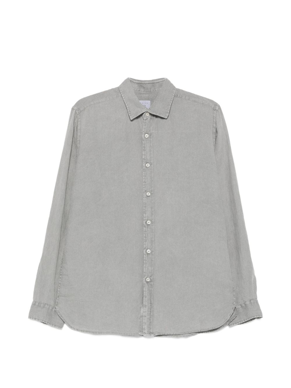 XACUS Camicia in lino grigia 