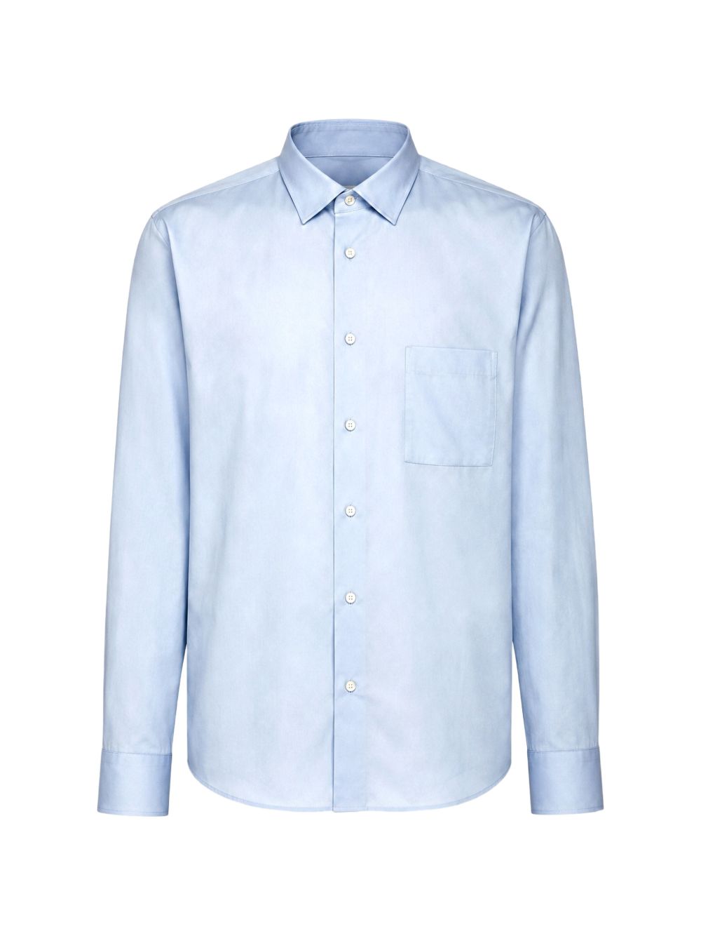 XACUS Camicia celeste a maniche lunghe con taschino 
