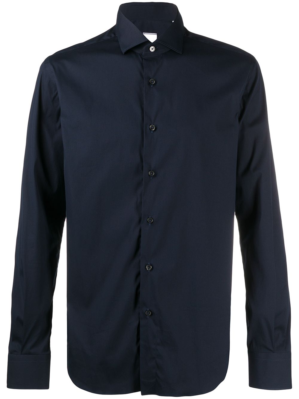 XACUS Camicia slim fit in cotone blu 