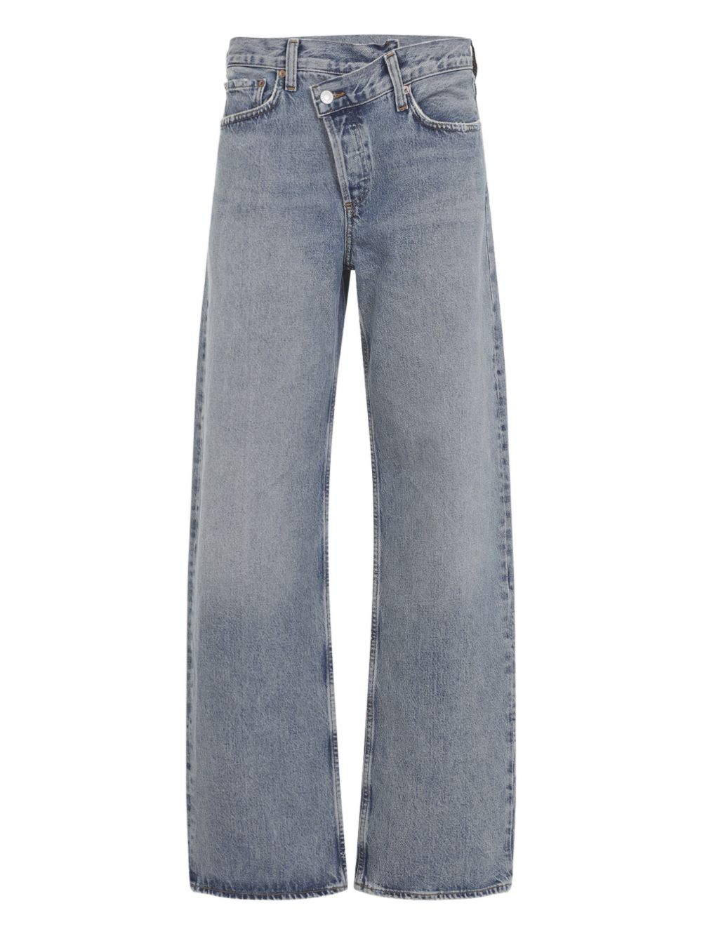 AGOLDE Jeans criss cross Arc in cotone denim blu 