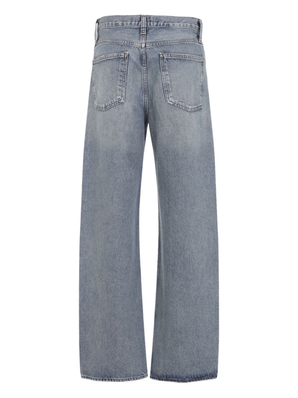 AGOLDE Jeans criss cross Arc in cotone denim blu 