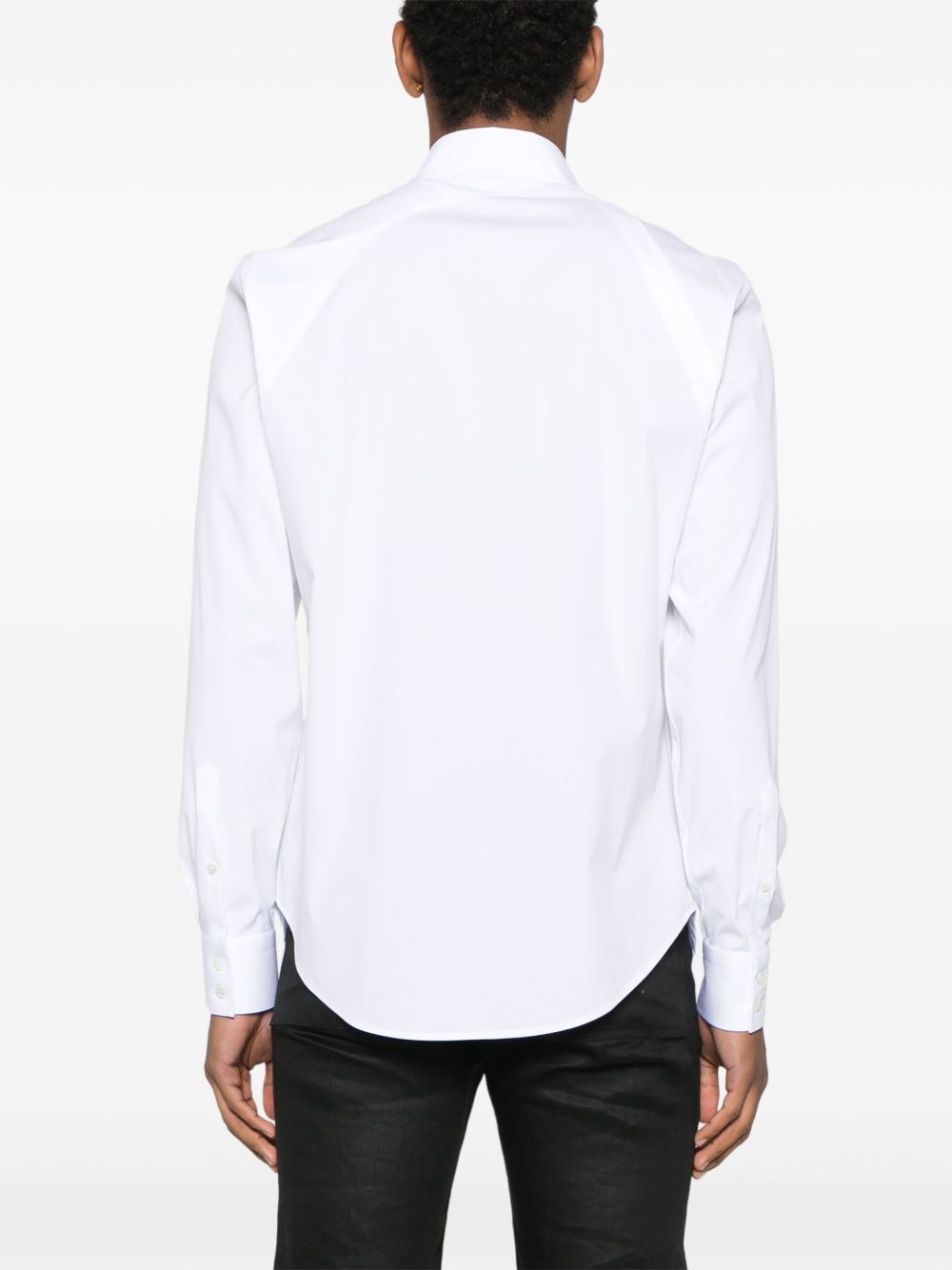 ALEXANDER McQUEEN Camicia 'Harness' con fibbia a T in bianco 