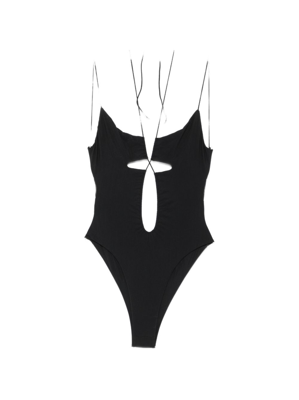 AMAZUIN Costume intero nero con dettagli cut-out 