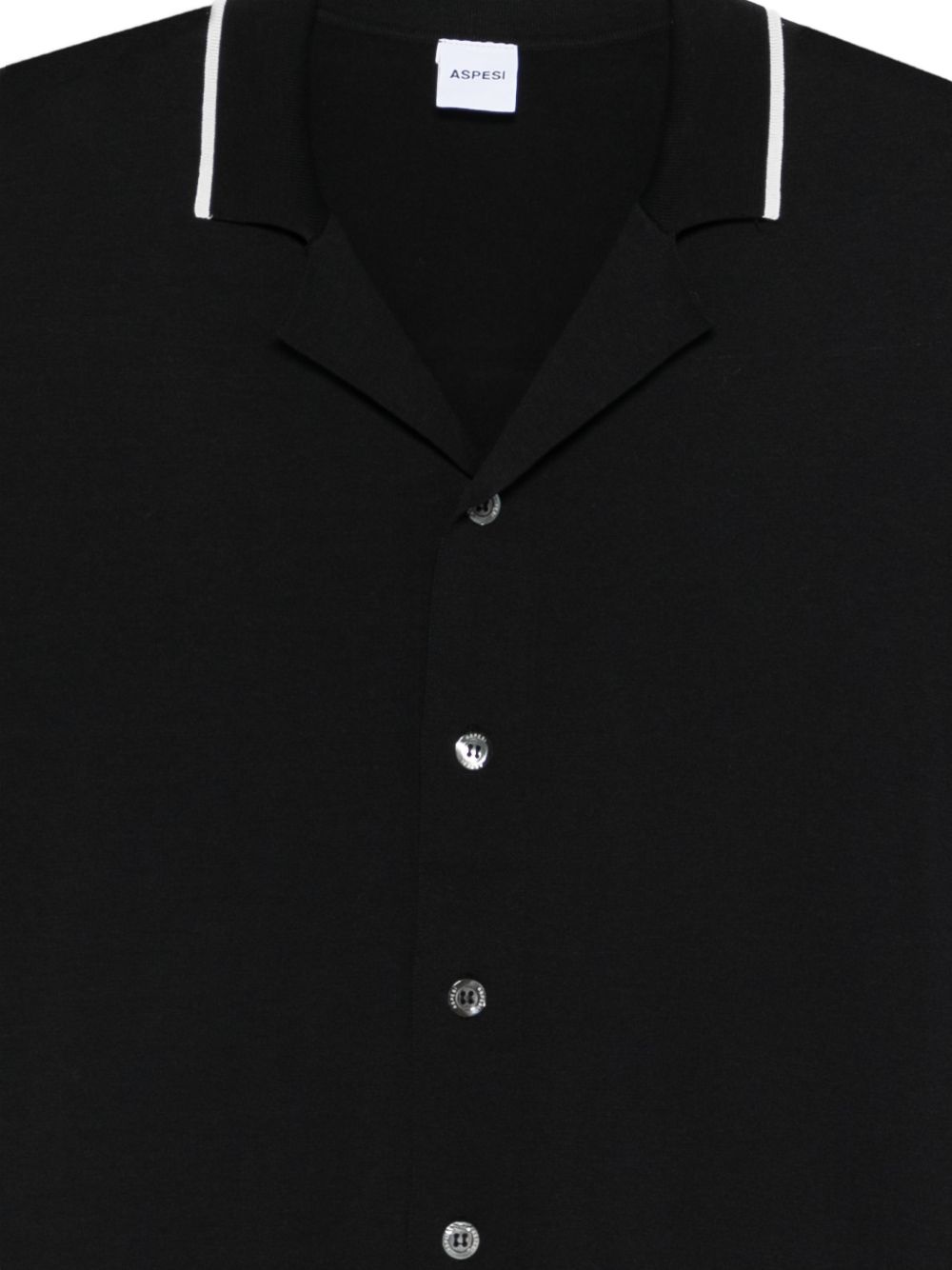 ASPESI Camicia in cotone nero 
