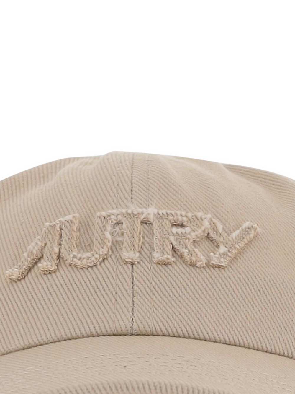 AUTRY Cappello da baseball in cotone beige con logo 
