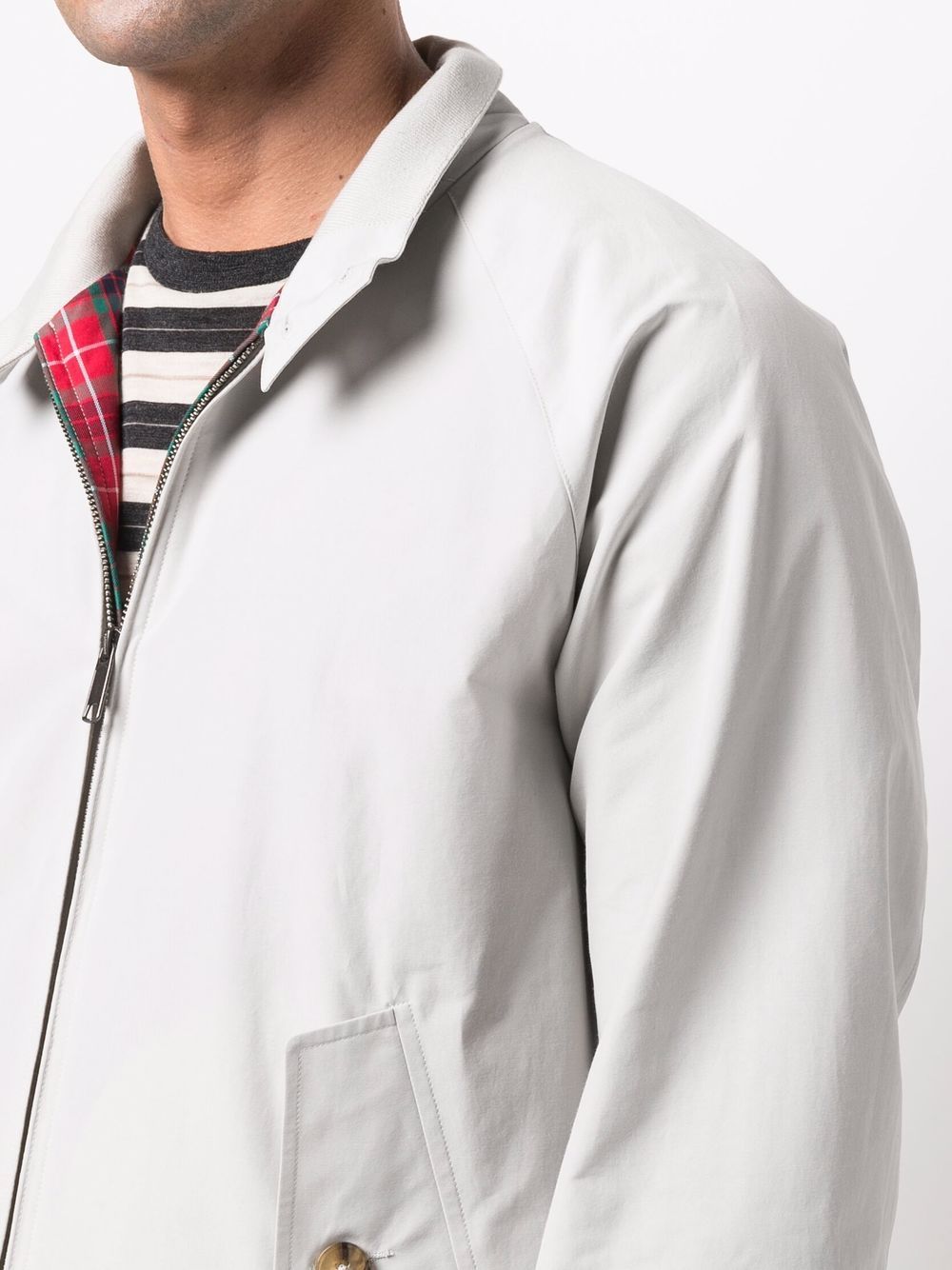 BARACUTA Giubbotto G9 Harrington grigio chiaro 