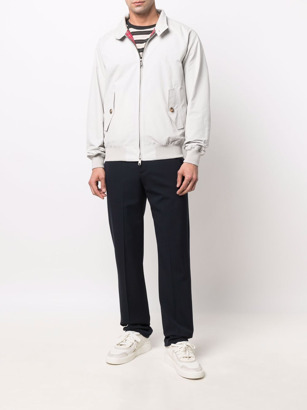 BARACUTA Giubbotto G9 Harrington grigio chiaro 